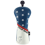 Custom Red Blue Stars Stripes Golf Wood Headcovers