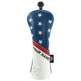 Custom Red Blue Stars Stripes Golf Wood Headcovers