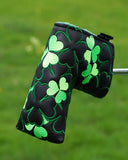 Black PU Clover Putter Golf Headcover