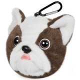 Bulldog Plush Putter Animal Golf Headcover (with mountaineering buckle)