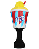 Yellow ICE Driver Plush Golf Head Cover with Sock