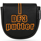 Black PU embroidery DF3 Putter Golf Head Cover