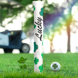 White Four-leaf Clover Alignment Stick Cover