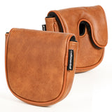Brown Retro Mallet Putter Golf Head Covers