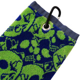 Two-color Skull Cotton Jacquard Golf Towel