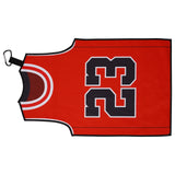 Red Double-sided Printing No. 23 Jersey Golf Towel