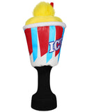 Yellow ICE Driver Plush Golf Head Cover with Sock