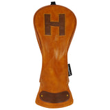 Brown Three Pieces Driver Golf Head Cover Set