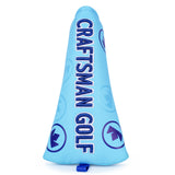 Light Blue 3D Logo Blade Putter Golf Headcover