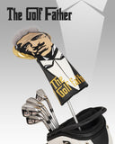 Golden PU Godfather Driver Head Cover