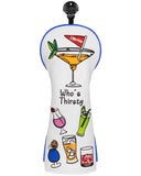 White 19 Hole Driver Golf Head Cover