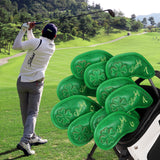 Green Luck Four-Leaf Clover Iron Golf Headcover
