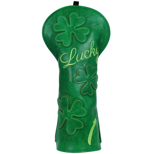 LC Green Luck Four-Leaf Clover Driver Golf Headcover