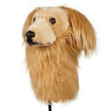 Realistic Golden Retriever Plush Driver Cover