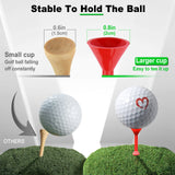 Colorful Wine Glass Plastic Golf Tee 50PCS