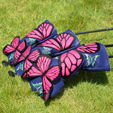 Blue Butterfly Driver Golf Headcover