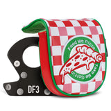 Red and White Plaid Pizza DF3 Mallet Putter Golf Headcover