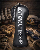 Black Don't Give Up Driver Golf Head Cover