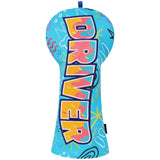 Blue PU Donut Driver Golf Headcover