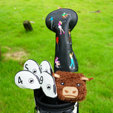 Golfer Driver Black Golf Headcover