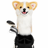 Realistic Corgi Plush Driver Golf Headcover