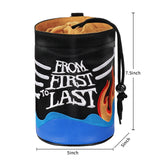 Rock Flame Golf Valuables Pouch with Drawstrings