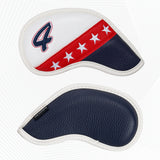 White Flag Stitching Magnet Iron Covers 10PCS