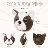Bulldog Plush Putter Animal Golf Headcover (with mountaineering buckle)