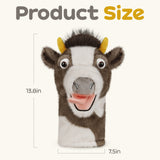 White Brown Tongue Cow Animal Golf Head Cover