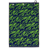Two-color Skull Cotton Jacquard Golf Towel