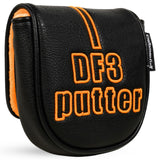 Black PU embroidery DF3 Putter Golf Head Cover