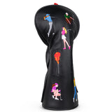 Golfer Driver Black Golf Headcover