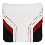 Black Background Red and White Golf Putter Cover