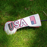 Camouflage USA Flag Embroidery Driver Golf Head Cover