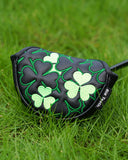 Black PU Clover Putter Golf Headcover