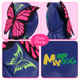 LC Blue Butterfly Driver Golf Headcover