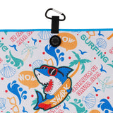 Sunglasses Shark Double-sided Printing Golf Towel