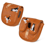 Cute Dogs Brown Putter Golf Head Cover