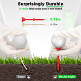 Colorful Wine Glass Plastic Golf Tee 50PCS