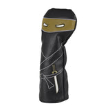 Black PU Ninja Driver Head Cover