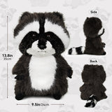 Black-and-White Raccoon Plush Driver Golf Headcover