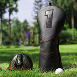 Black Driver Golf Head Covers