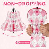 Diamond-Patterned Heart Driver Golf Headcover
