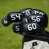 Black Straw Pattern PU White Digital Embroidery Iron Cover 6pcs