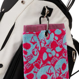 Two-color Skull Cotton Jacquard Golf Towel