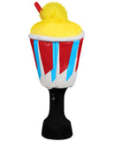 Yellow ICE Driver Plush Golf Head Cover with Sock