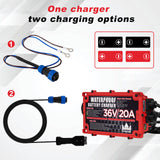 36 Volt Golf Cart Charger with Anderson SB-50 Plug for EZGO Marathan Golf Cart