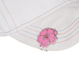 Peach Blossom Daisy Cap Clip with 25mm Golf Ball Marker