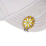 Peach Blossom Daisy Cap Clip with 25mm Golf Ball Marker