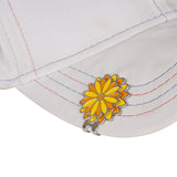 Peach Blossom Daisy Cap Clip with 25mm Golf Ball Marker